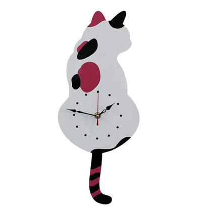 Avelena | Katze Wentzende Halbwand Uhr