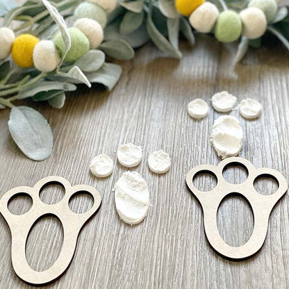 Avelena | Bunny Rabbit Paws Schablonen, Set Von 2