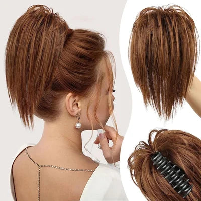 Avelena | Messy Ponytail Clip Verlängert Das Haar