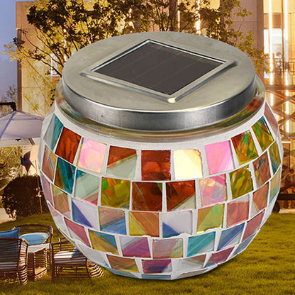 Avelena | Kreativ Hemisphärischer Glasbehälter LED Außen Garten Rasen Licht