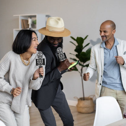 Avelena | Tragbares Karaoke-Mikrofon - Mikrofon mit integriertem Bluetooth-Lautsprecher - Kompatibel mit IOS- und Android-Geräten
