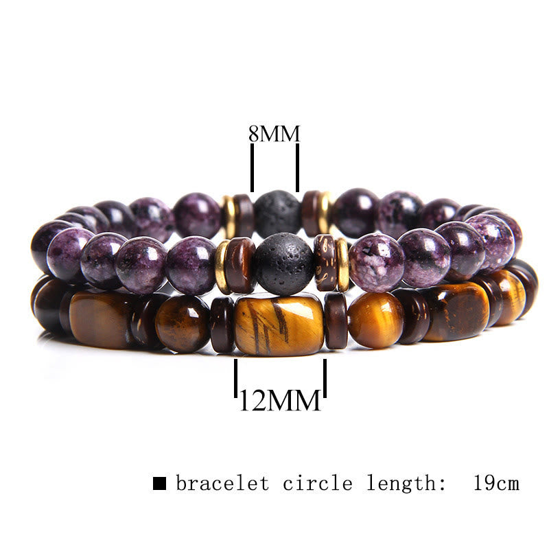 Avelena | Afrikanisch Türkis & Tigerauge Armband Naya Sammlung