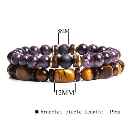 Avelena | Afrikanisch Türkis & Tigerauge Armband Naya