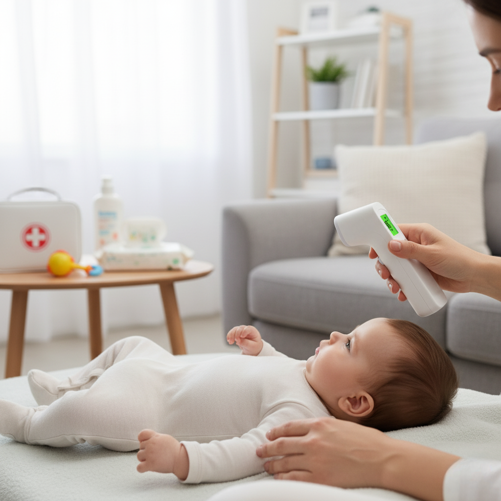 Avelena | Infrarot Digitales Baby- und Erwachsenenthermometer Nicht-Kontakt Stirn- und Ohrtemperaturmesser