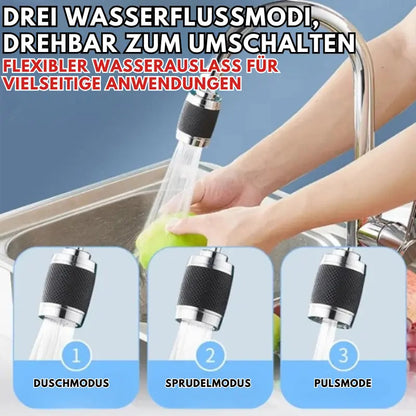 Avelena | Wasserhahn Aufsatz | 360° drehbar | Antispritz-Design | Einfache Montage