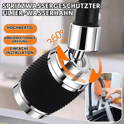 Avelena | Wasserhahn Aufsatz | 360° drehbar | Antispritz-Design | Einfache Montage