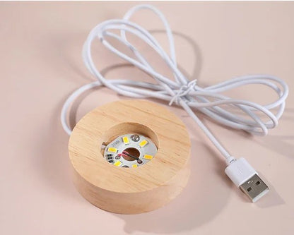 Avelena | 3D Kristallkugel Sonnensystem | Lasergravur | Optional mit LED-Lichtbasis & Geschenkbox