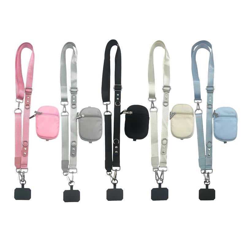 Avelena | Verstellbarer Telefon Lanyard Crossbody Gurt mit Geldbörse
