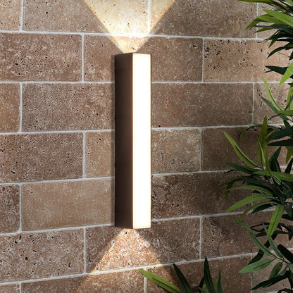 Avelena | Ultra-helle Außen-LED-Wandleuchte – Modernes wasserdichtes Up & Down-Design für Garten, Terrasse und Eingänge