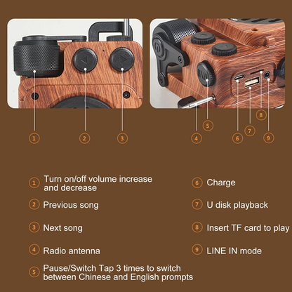 Avelena | Dunkle Akademie Bluetooth-Lautsprecher