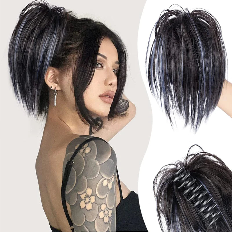 Avelena | Messy Ponytail Clip Verlängert Das Haar