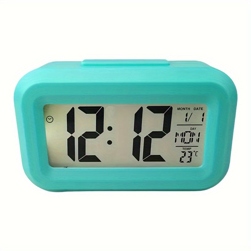 Avelena | Uhr Kompakt Lcd Wecker mit Sound und Temperatur