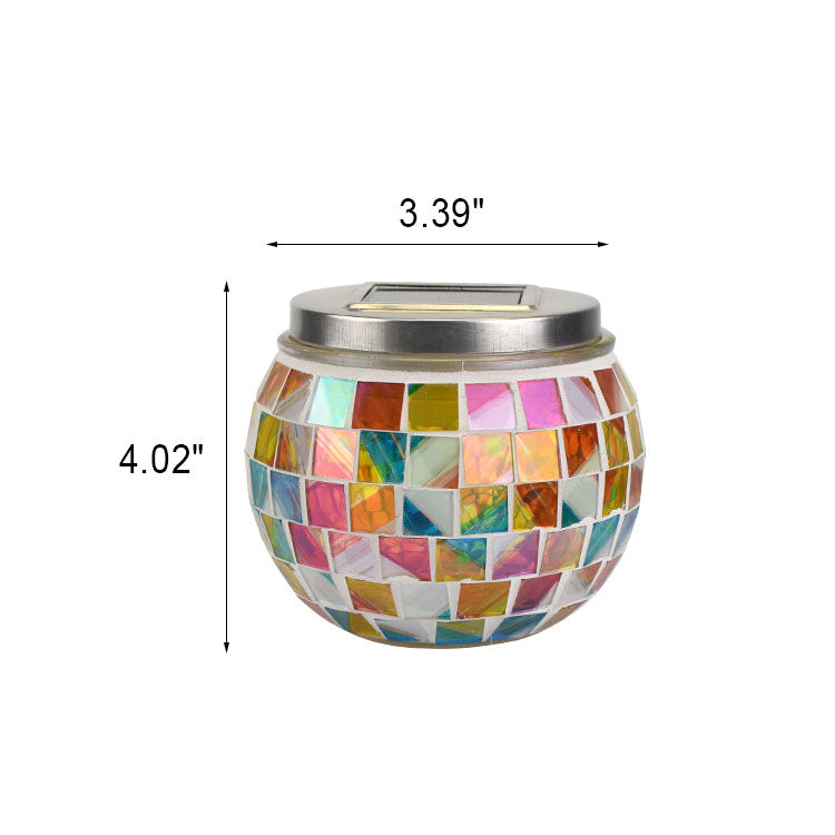 Avelena | Kreativ Hemisphärischer Glasbehälter LED Außen Garten Rasen Licht
