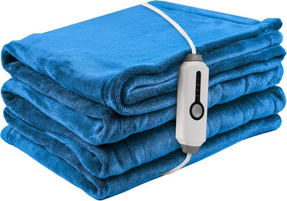 Avelena | Heizbare Elektrische Wurfdecke, Kuschelige Fleece Wärmendecke Mit 4 Wärmeleveln
