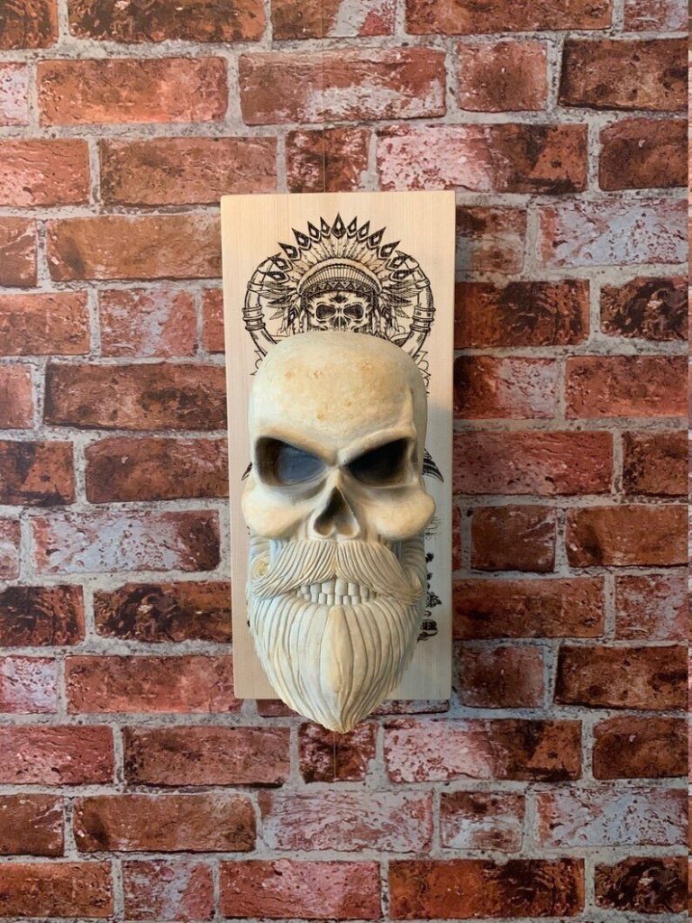 Avelena | Bearded Skull – Adler Schädel & Kreuz