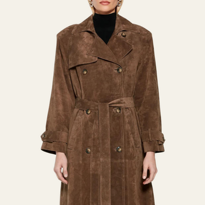 Avelena | Wildleder-Trenchcoat