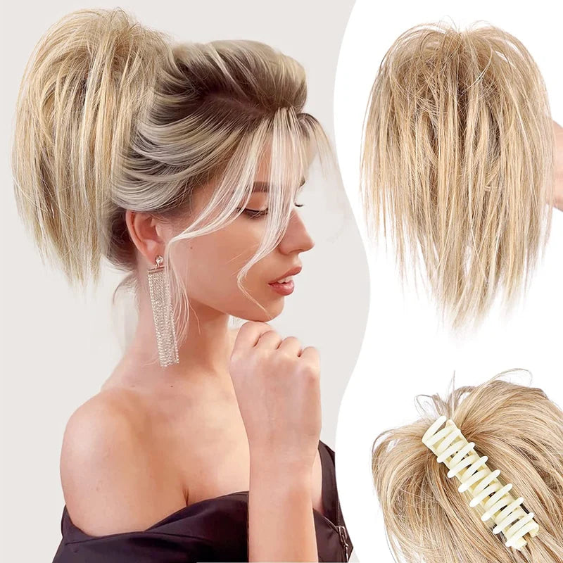 Avelena | Messy Ponytail Clip Verlängert Das Haar