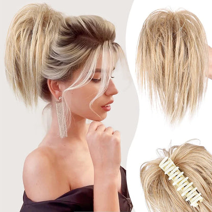 Avelena | Messy Ponytail Clip Verlängert Das Haar
