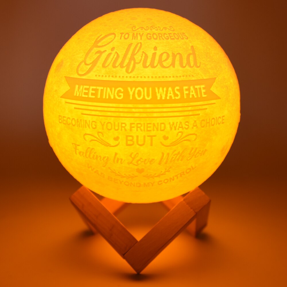 Avelena | 3D Mondlampe mit Text