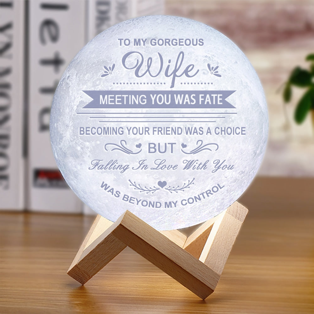 Avelena | 3D-Moonlampe mit Text