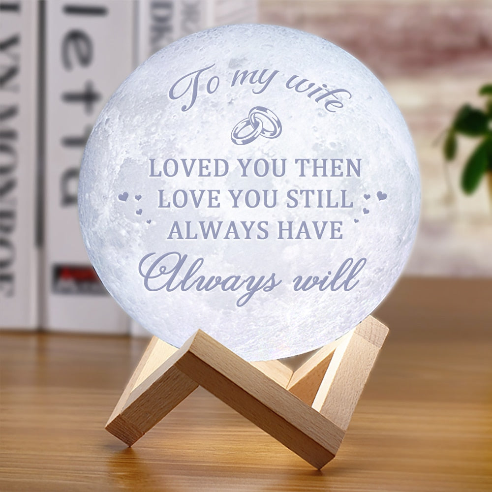 Avelena | 3D-Moonlampe mit Text