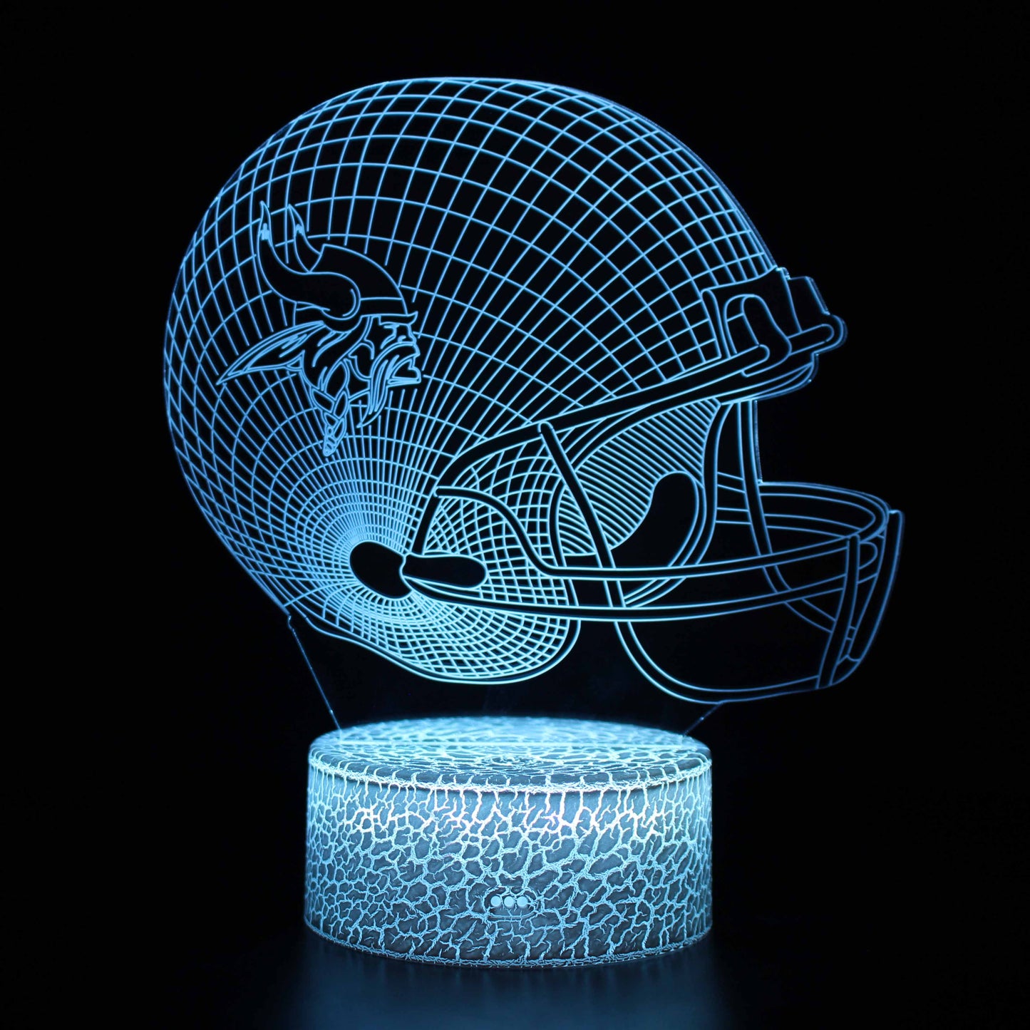 Avelena | Minnesota Vikings Football Helm 3D Optical Illusion Lampe