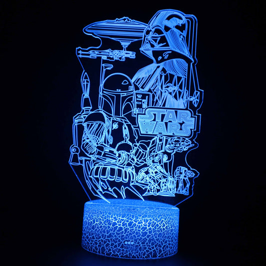 Avelena | Star Wars 3D-Optische Illusionslampe