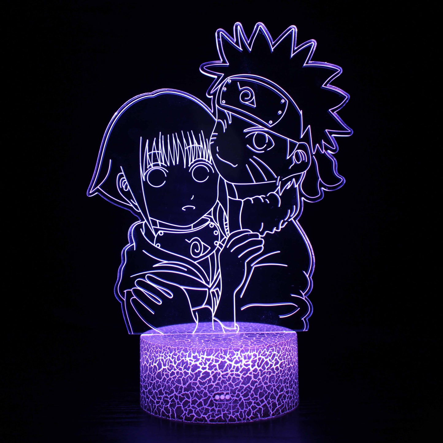 Avelena | Naruto & Hinata Charakter 3D Optical Illusion Lampe