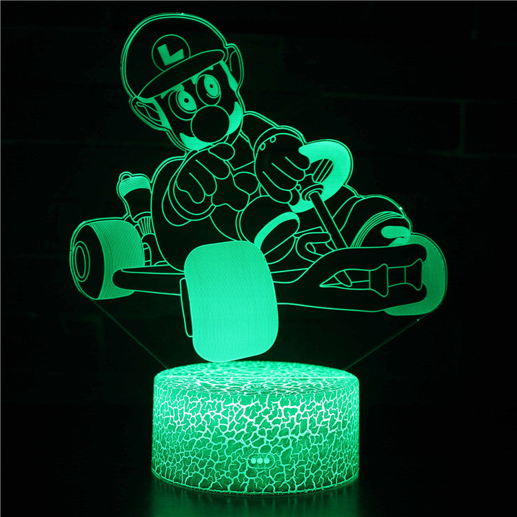 Avelena | Luigi Super Mario 3D Optical Illusion Lampe
