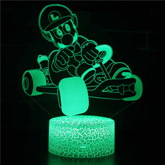Avelena | Luigi Super Mario 3D Optical Illusion Lampe