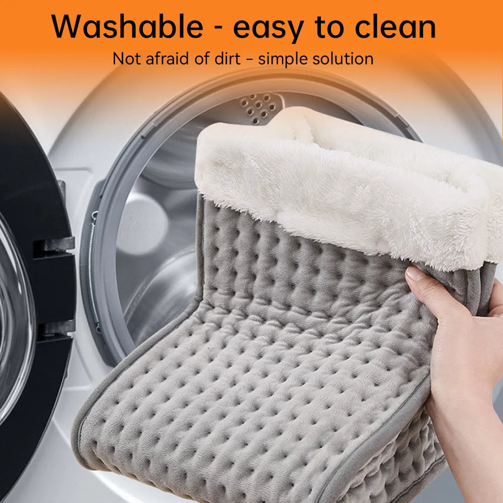 Avelena | Weicher Plüsch Elektrischer Fußwärmer mit Einstellbarer Temperatur