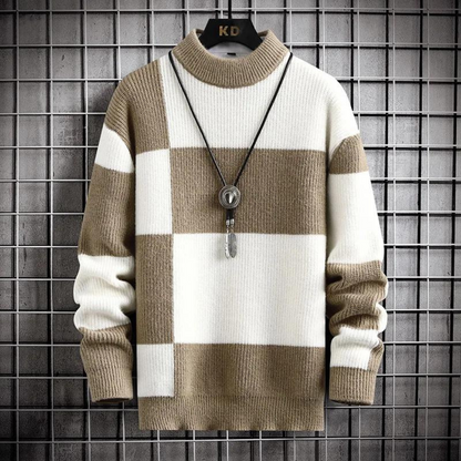 Stilvoller monochromer Pullover