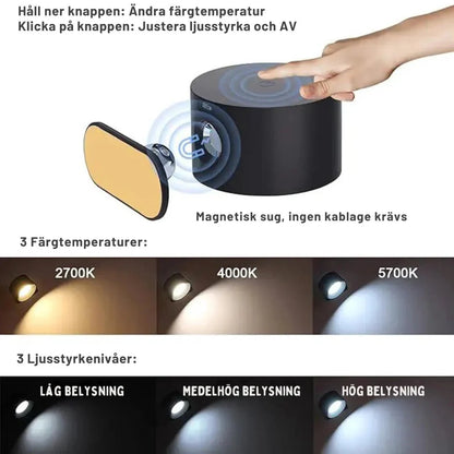 Avelena | Drahtlose nordische Wandlampe mit Fernbedienung