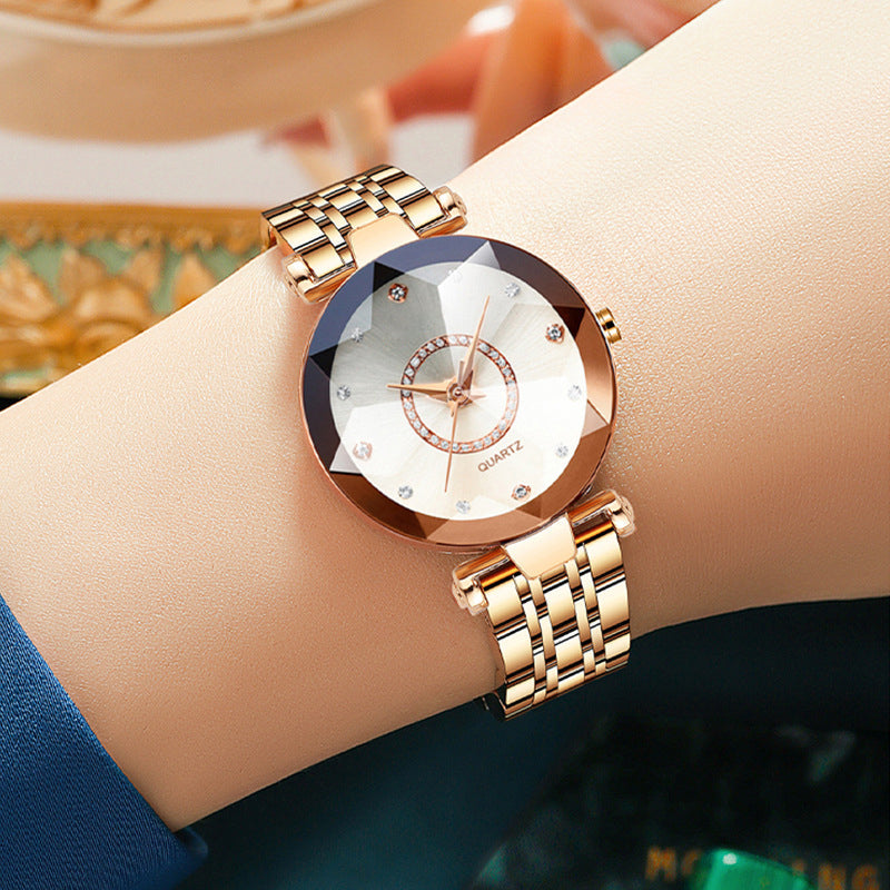 Avelena | Diamant Zifferblatt Damen Wasserdichte Uhr