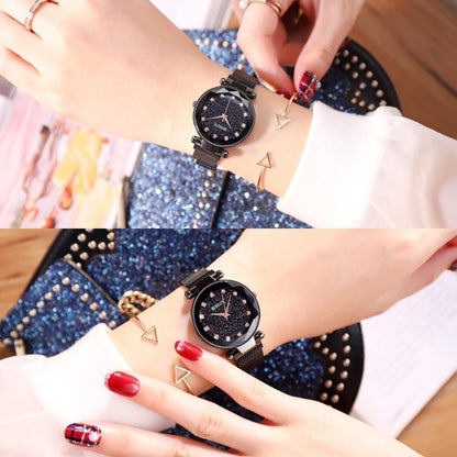 Avelena | Neue Modetrend wasserdichte Sternenhimmel Mädchen Armbanduhr