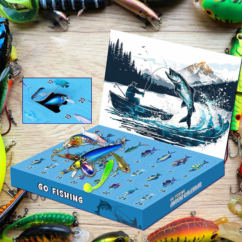 Avelena | Vorverkauf>>24 Tage Weihnachts Countdown Fisch Angelset