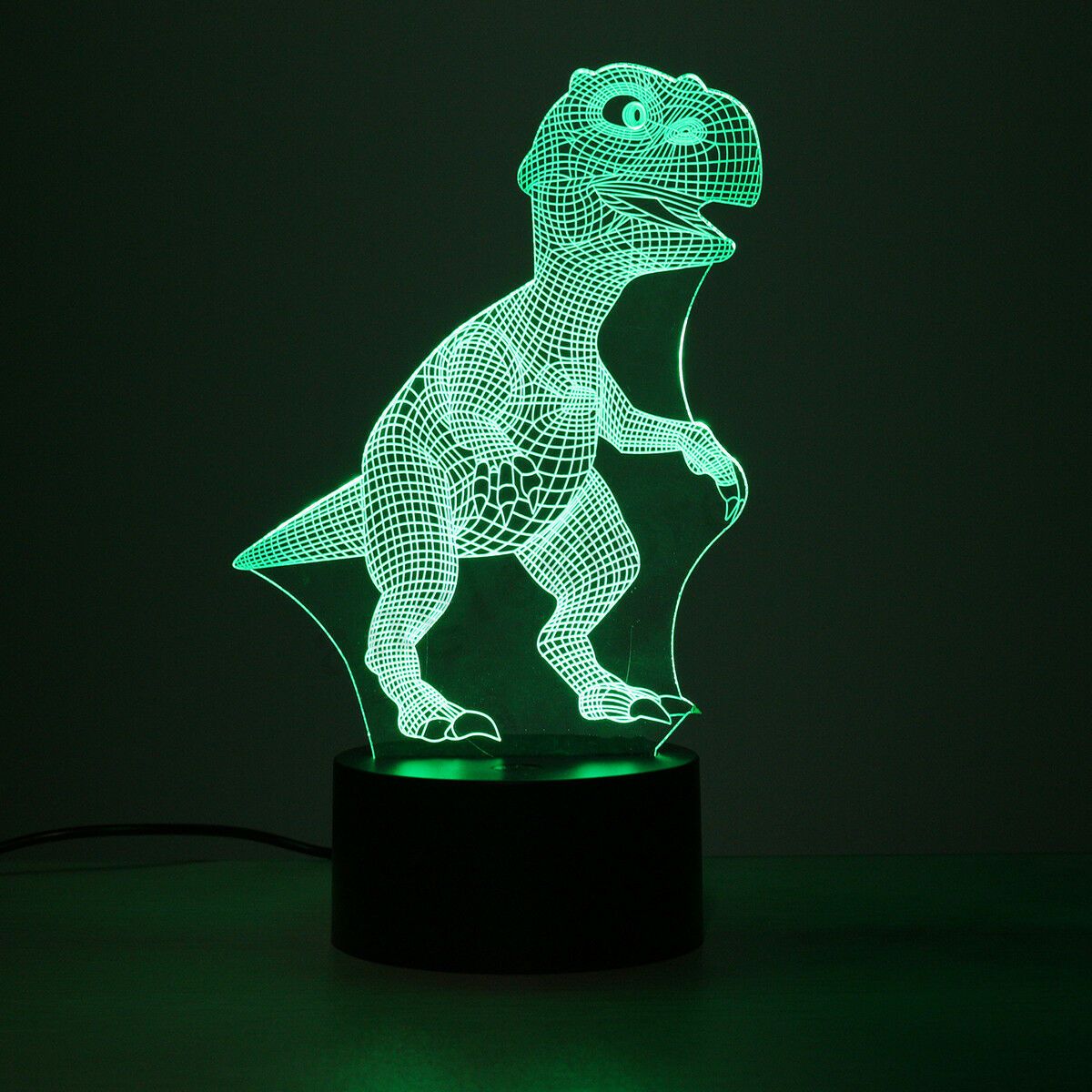 Avelena | Dinosauren Nachtlicht - 3D Dinosaurier Licht - T Rex Nachtlicht
