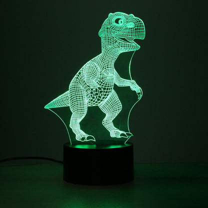 Avelena | Dinosauren Nachtlicht - 3D Dinosaurier Licht - T Rex Nachtlicht