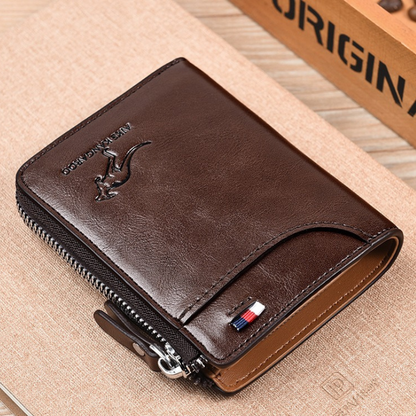 Avelena | WalletPro – Herren Echtes Leder RFID Diebstahlschutz Wallet