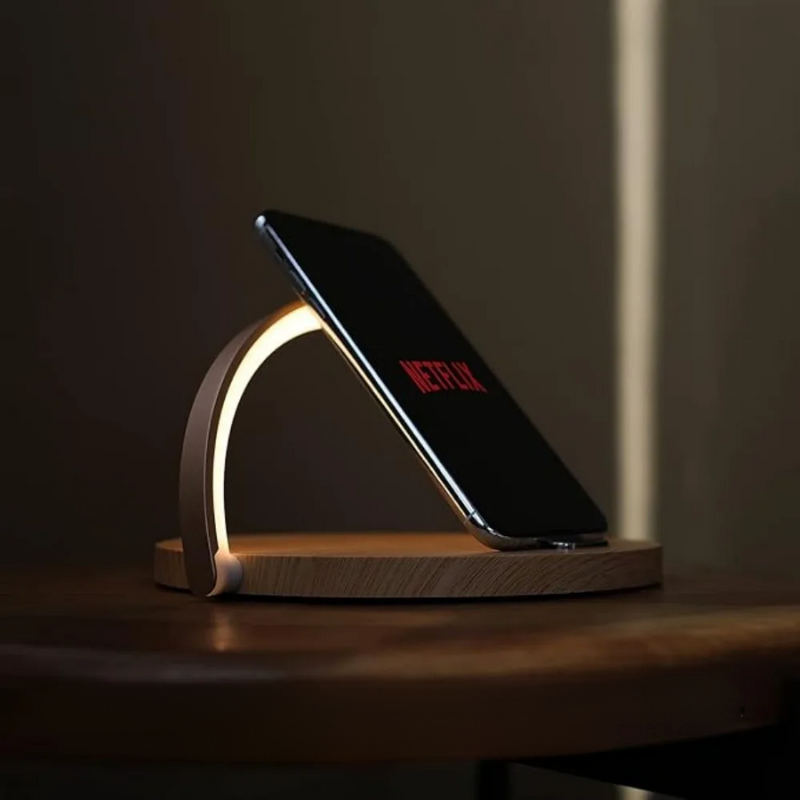 Avelena | Drahtloses 15W Ladegerät mit Schreibtischlampe