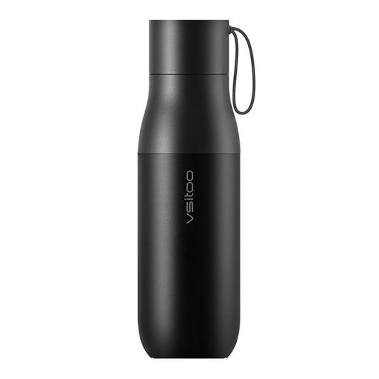 Avelena | 450ml Smart-Wasserflasche, mit 24-Stunden-Isolierung, Temperaturanzeige, Wasserqualitätsprüfung und magnetischem Laden, für Zuhause, Büro, Sport und Reisen