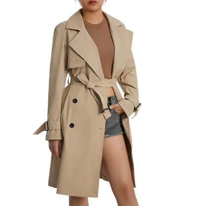 Avelena - eleganter trendiger schicker Trenchcoat