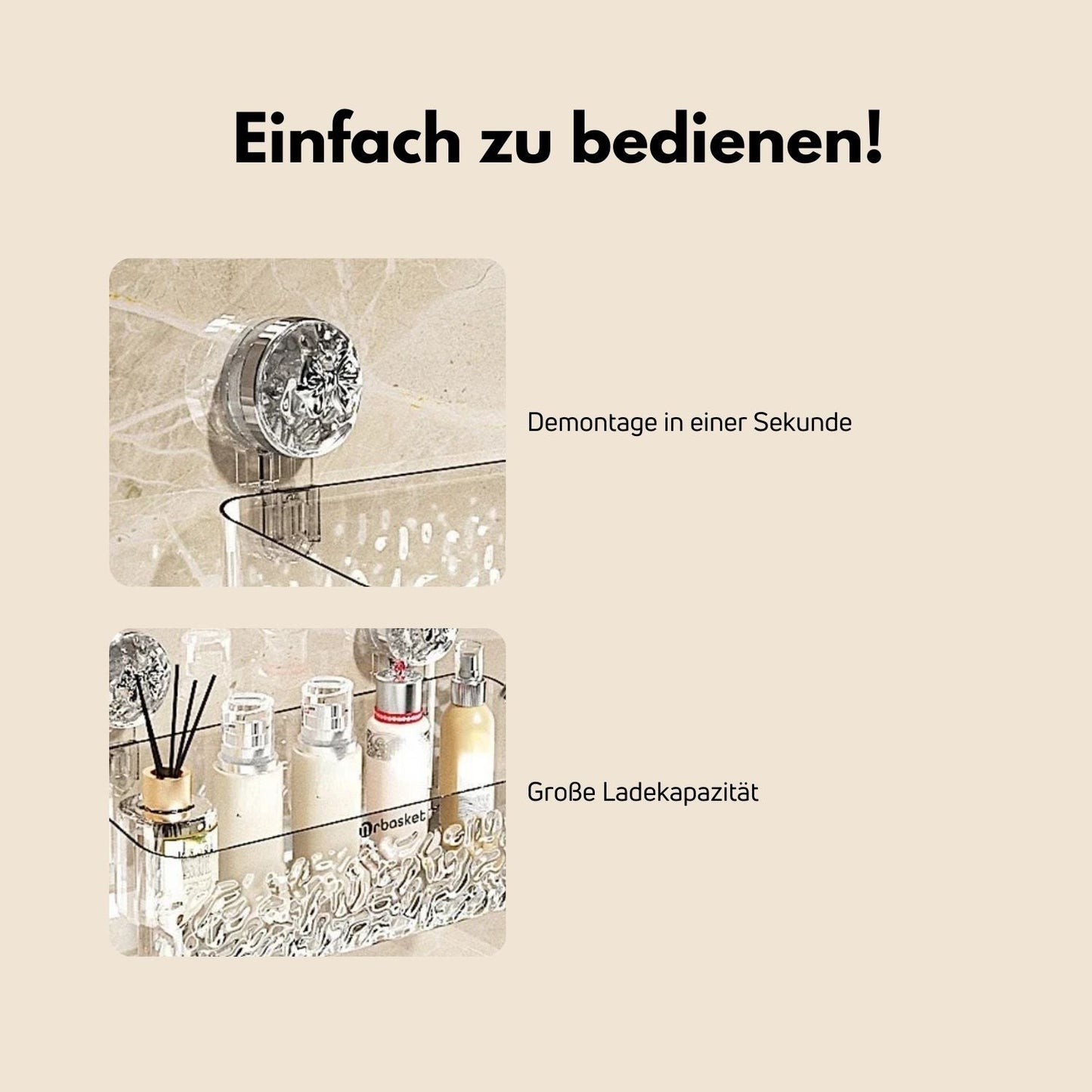 Avelena | Einfache Aufbewahrung Im Badezimmer, Ohne Bohren
