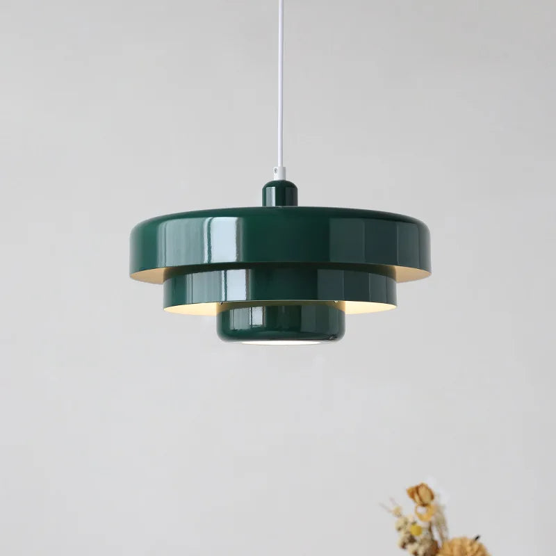 Avelena | Vintage Italienische Pendelleuchte – Elegante Orange & Grüne Hängeleuchte für Moderne Häuser