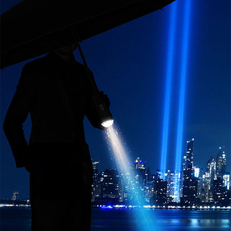 Avelena | Vollautomatischer Faltregenschirm mit rotierendem LED-Licht