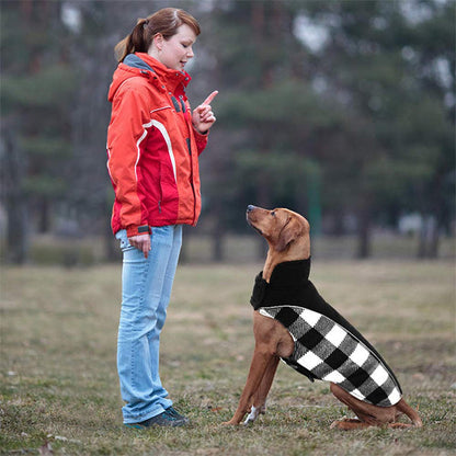 Avelena | Wendbare Schottenkaro Winterjacke für Hunde Klassisch und Warm
