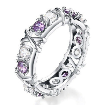 Avelena | Dichroic Inlaid Zircon Ring Erfolg