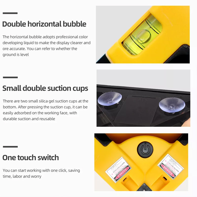 Avelena | Multifunktionale 90° Winkel Laser Wasserwaage