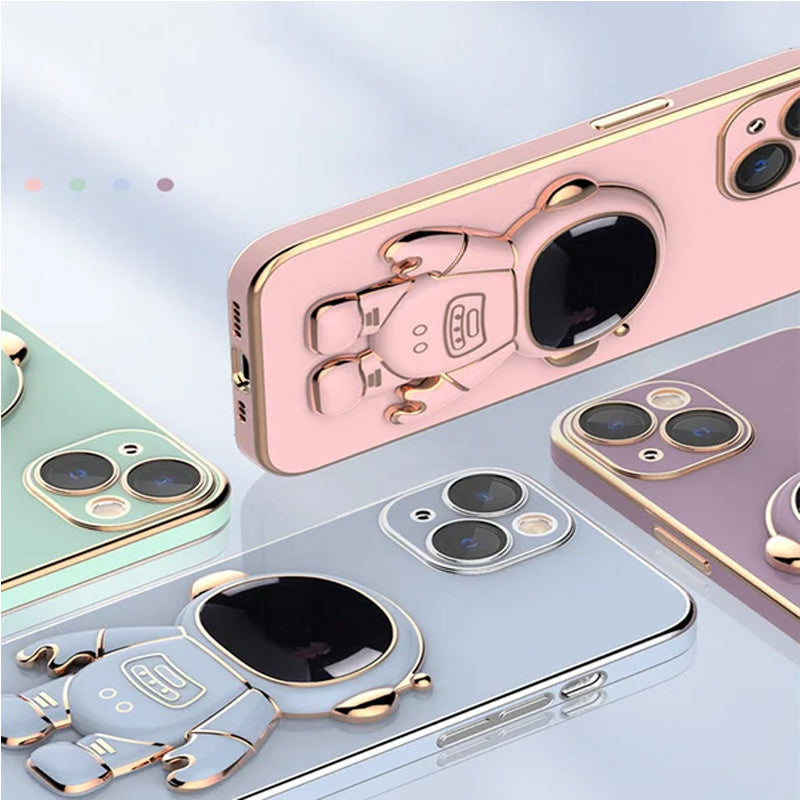 Avelena | Plating Astronaut Verstecktes Stativ Etui Hülle Für Iphone
