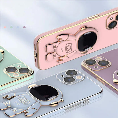Avelena | Plating Astronaut Verstecktes Stativ Etui Hülle Für Iphone